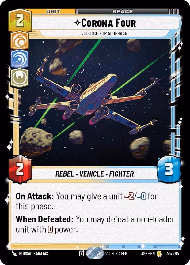 Corona Four - Justice for Alderaan - Rare (43/264)
