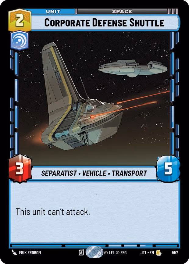 Corporate Defense Shuttle - Rare (557)