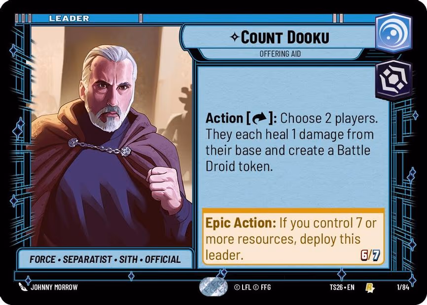 Count Dooku - Offering Aid