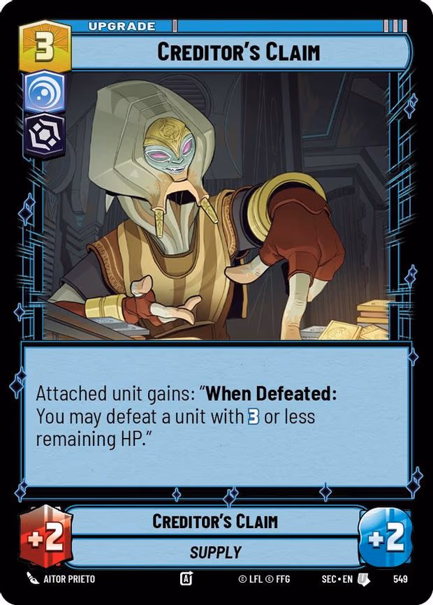 Creditor's Claim - Uncommon (549)