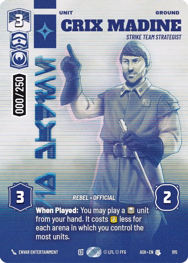 Crix Madine - Strike Team Strategist (Serialized) - Uncommon (915)