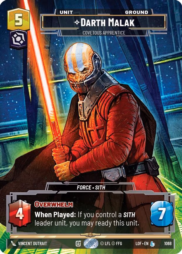 Darth Malak - Covetous Apprentice (Prestige) - Legendary (1068)