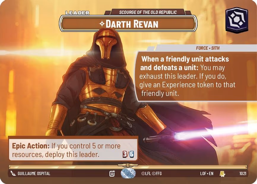 Darth Revan - Scourge of the Old Republic - Rare (1021)