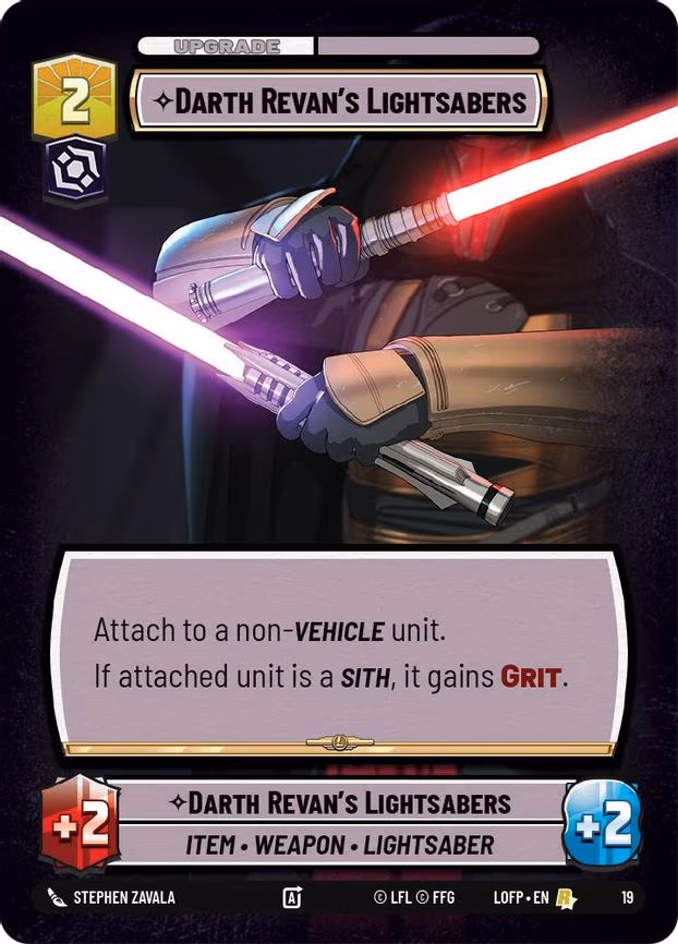 Darth Revan's Lightsabers
