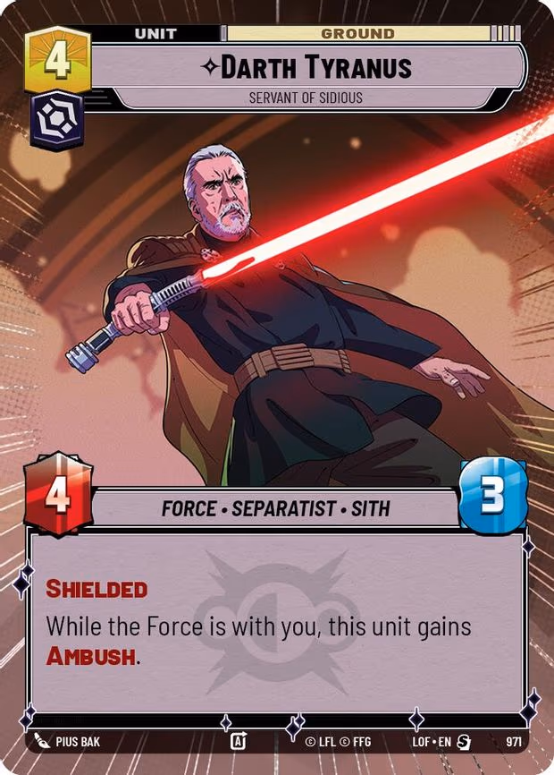 Darth Tyranus - Servant of Sidious