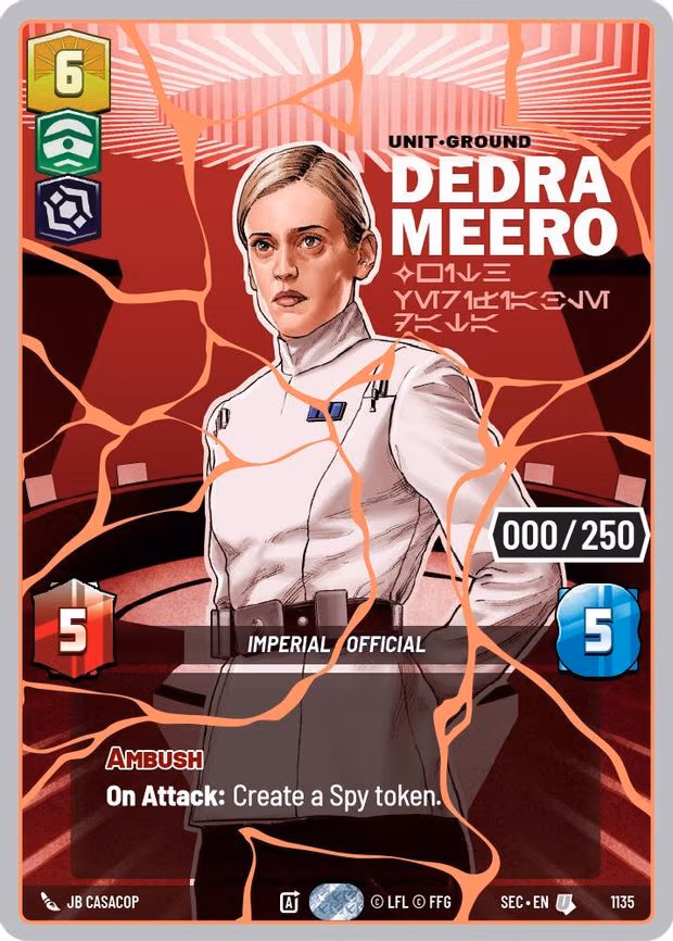 Dedra Meero - With Verifiable Data (Serialized) (Rose Gold) - Uncommon (1135)