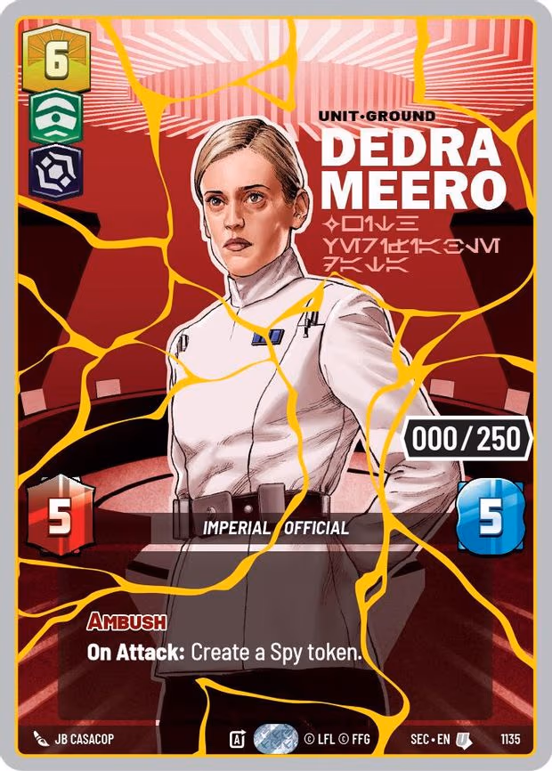 Dedra Meero - With Verifiable Data (Serialized) (Gold) - Uncommon (1135)