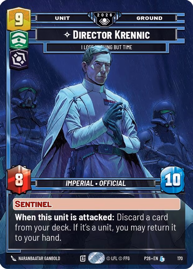 Director Krennic - I Lose Nothing But Time - Legendary (170)