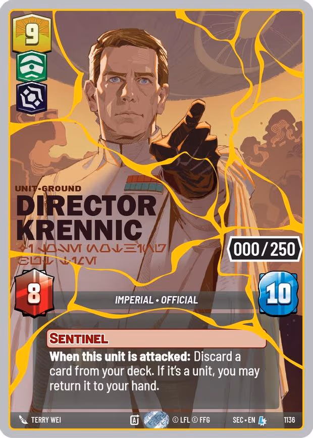 Director Krennic - I Lose Nothing But Time (Serialized) (Gold) - Legendary (1136)