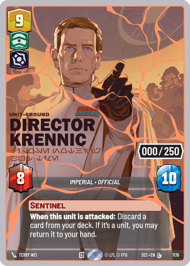 Director Krennic - I Lose Nothing But Time (Serialized) (Rose Gold) - Legendary (1136)