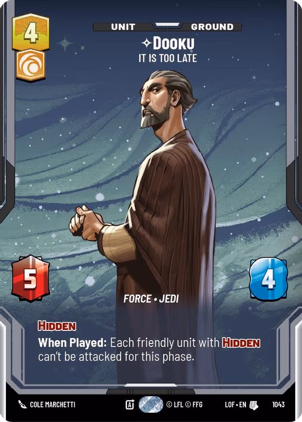 Dooku - It Is Too Late (Prestige) - Uncommon (1043)