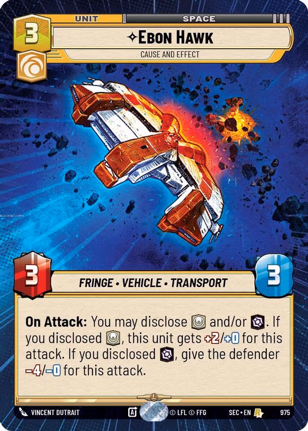 Ebon Hawk - Cause and Effect - Rare (975)