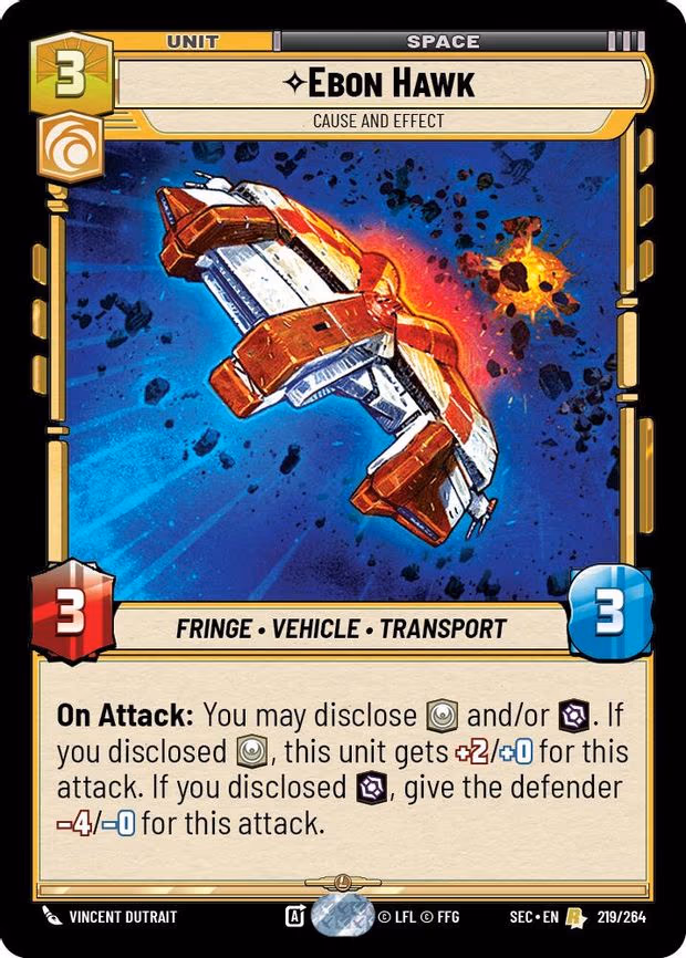 Ebon Hawk - Cause and Effect - Rare (219/264)
