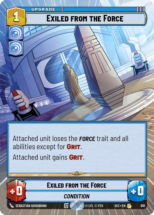 Exiled from the Force - Rare (810)