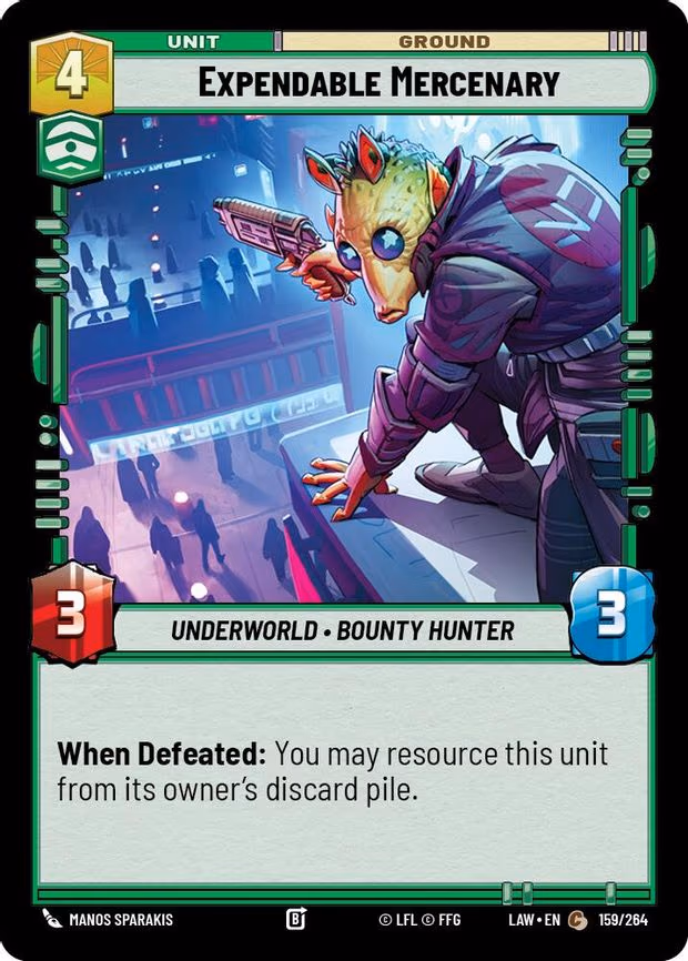 Expendable Mercenary - Common (159/264)