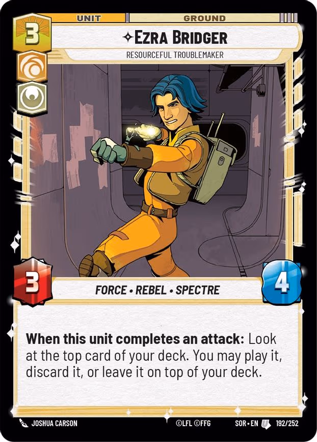 Ezra Bridger - Resourceful Troublemaker - Uncommon (192/252)