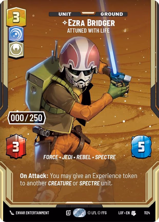 Ezra Bridger - Attuned With Life (Serialized) - Uncommon (1124)