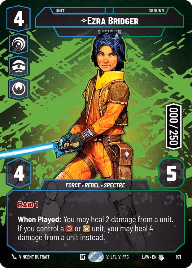 Ezra Bridger - Spectre Six (Serialized) - Uncommon (871)