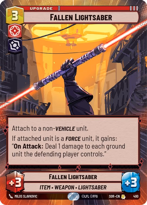 Fallen Lightsaber - Rare (400)