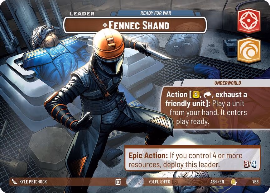 Fennec Shand - Ready for War - Rare (768)
