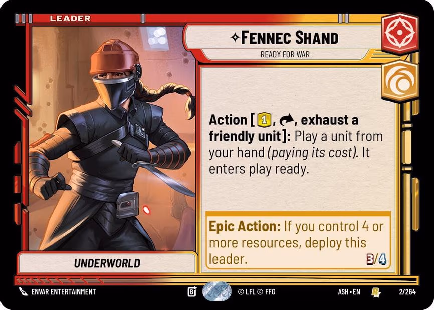 Fennec Shand - Ready for War - Rare (2/264)