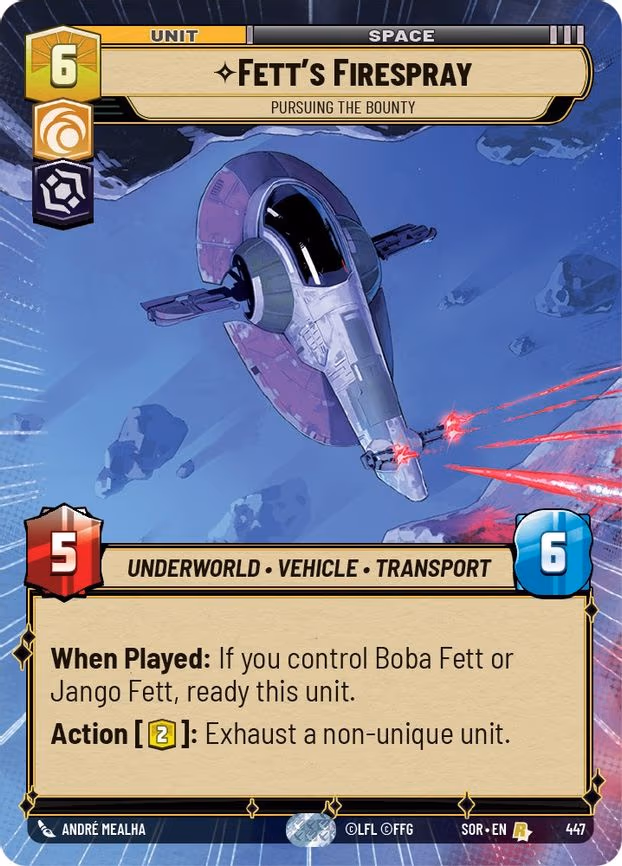 Fett's Firespray - Pursuing the Bounty
