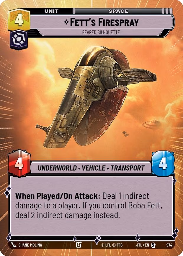 Fett's Firespray - Feared Silhouette