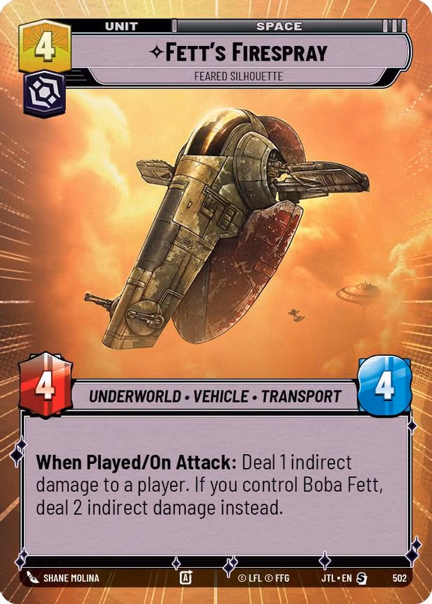 Fett's Firespray - Feared Silhouette