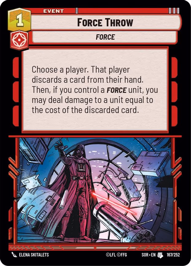 Force Throw - Uncommon (167/252)