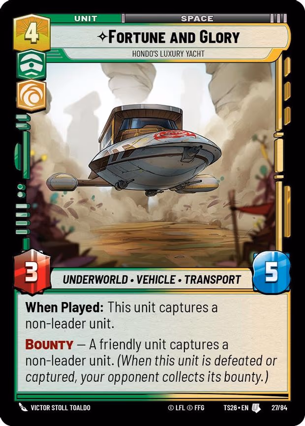 Fortune and Gory - Hondo's Luxury Yacht - Uncommon (27/84)