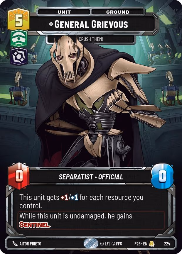 General Grievous - Crush Them! - Rare (224)