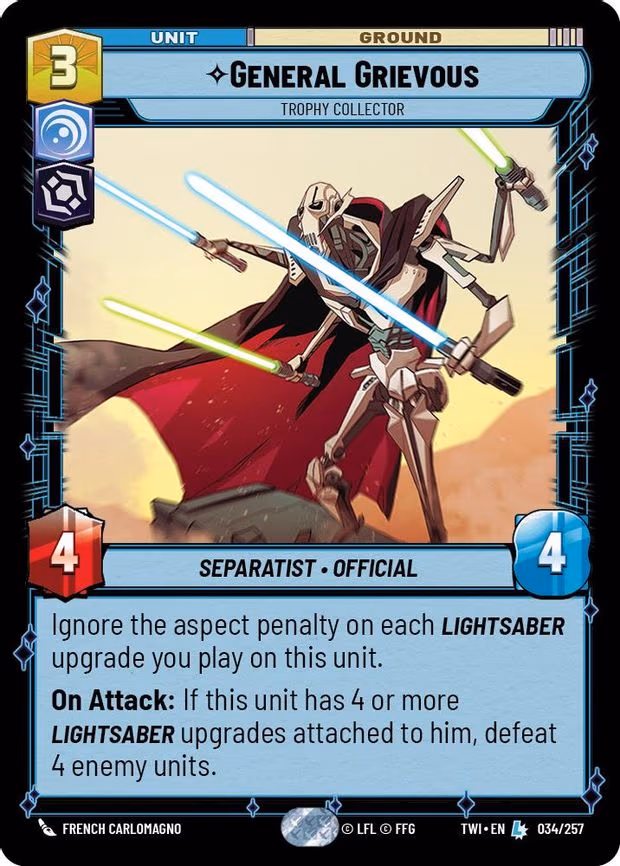General Grievous - Trophy Collector - Legendary (034/257)