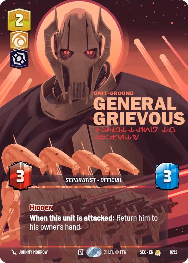 General Grievous - Scuttling to Safety (Prestige) - Rare (1052)