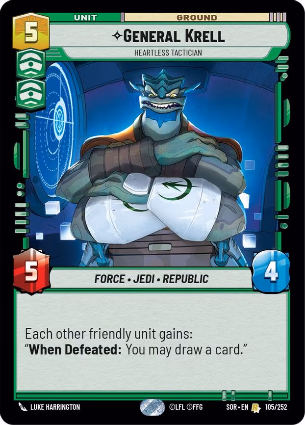 General Krell - Heartless Tactician - Rare (105/252)