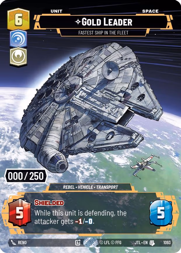 Gold Leader - Fastest Ship in the Fleet (Serialized) - Uncommon (1093)