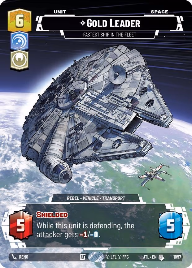 Gold Leader - Fastest Ship in the Fleet - Uncommon (1057)