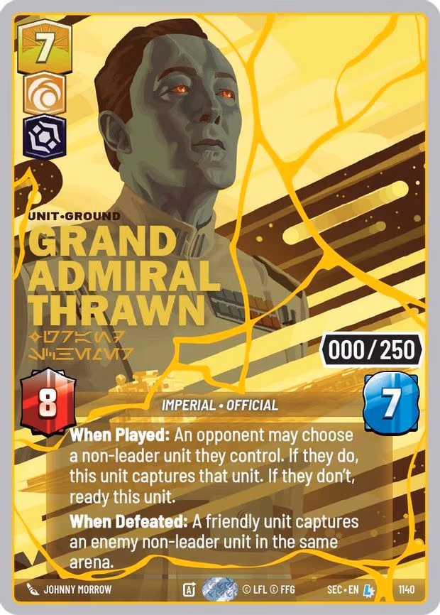 Grand Admiral Thrawn - Grand Schemer (Serialized) (Gold) - Legendary (1140)