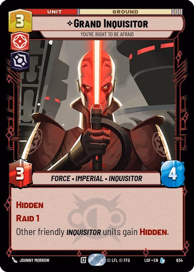 Grand Inquisitor - You're Right to Be Afraid - Legendary (634)