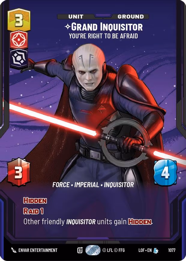 Grand Inquisitor - You're Right to Be Afraid - Legendary (1077)