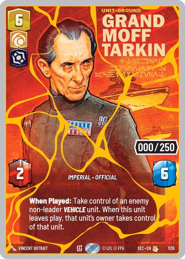 Grand Moff Tarkin - Taking Krennic's Achievement (Serialized) (Gold) - Rare (1139)