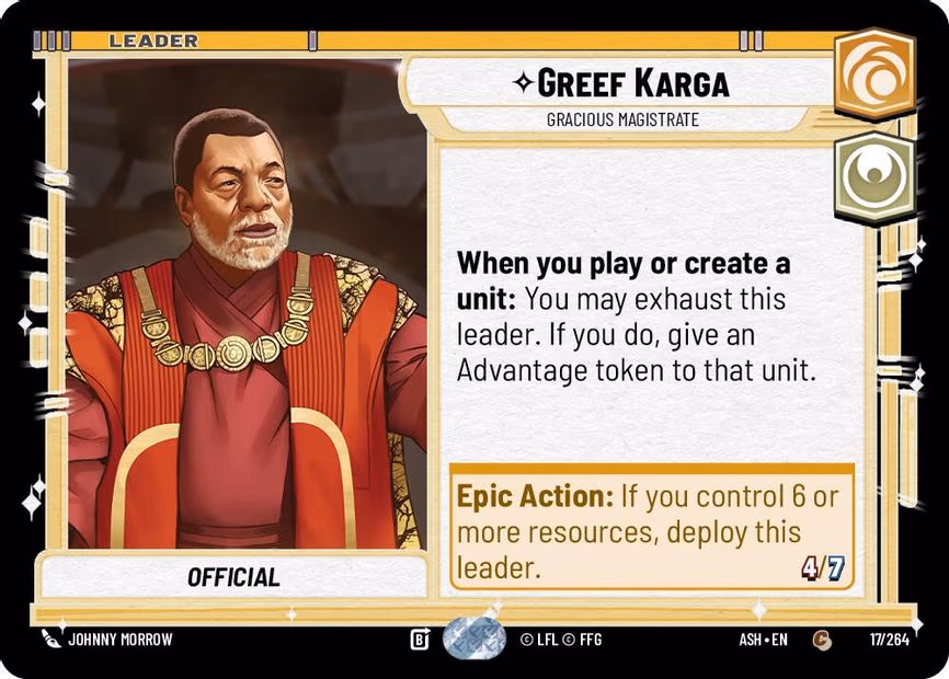Greef Karga - Gracious Magistrate