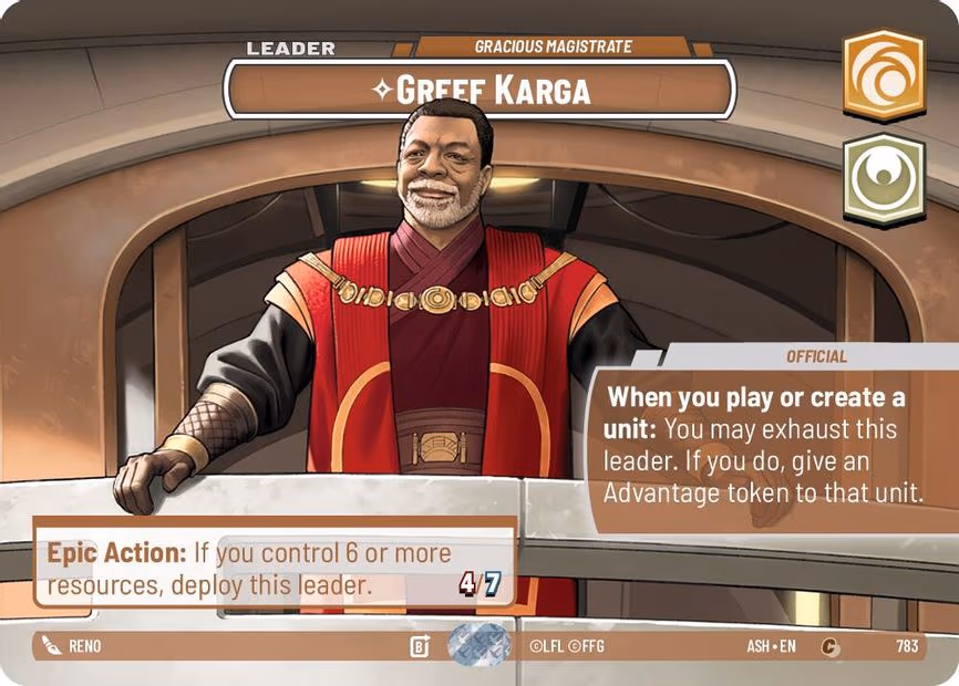 Greef Karga - Gracious Magistrate