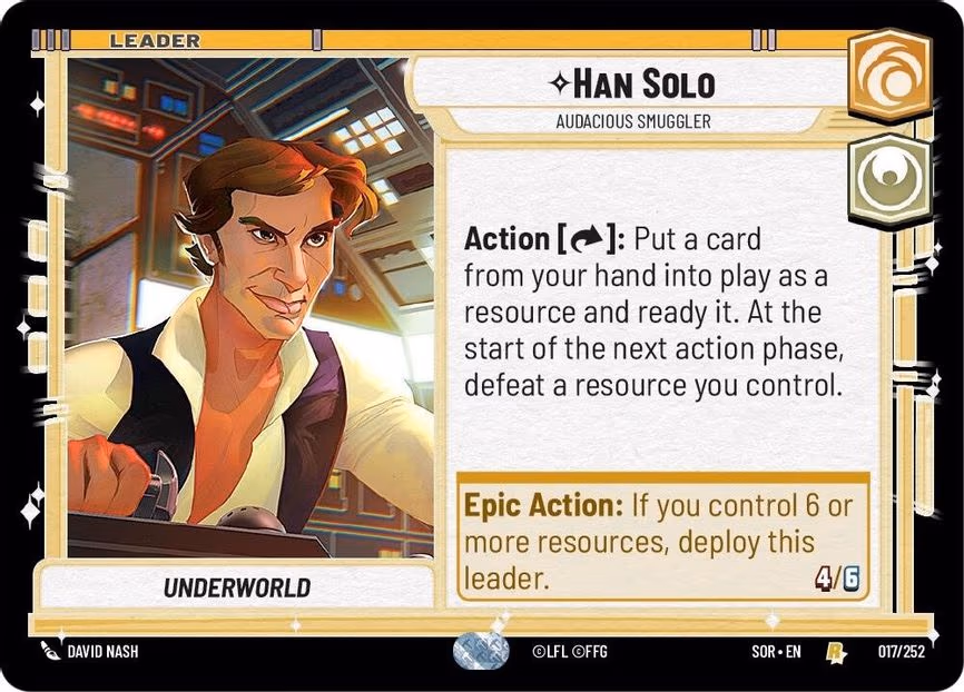 Han Solo - Audacious Smuggler - Rare (017/252)