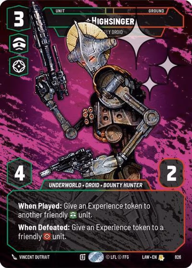 Highsinger - Deadly Droid - Rare (826)