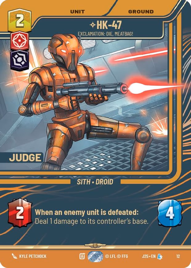 HK-47 - Exclamation: Die, Meatbag!