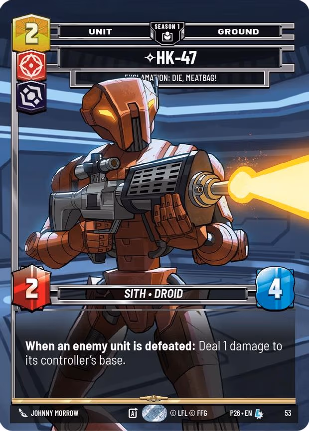 HK-47 - Exclamation: Die, Meatbag!