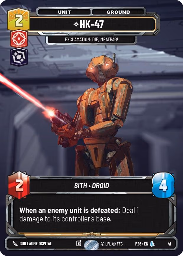 HK-47 - Exclamation: Die, Meatbag!