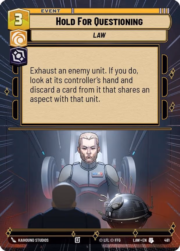 Hold for Questioning - Uncommon (481)