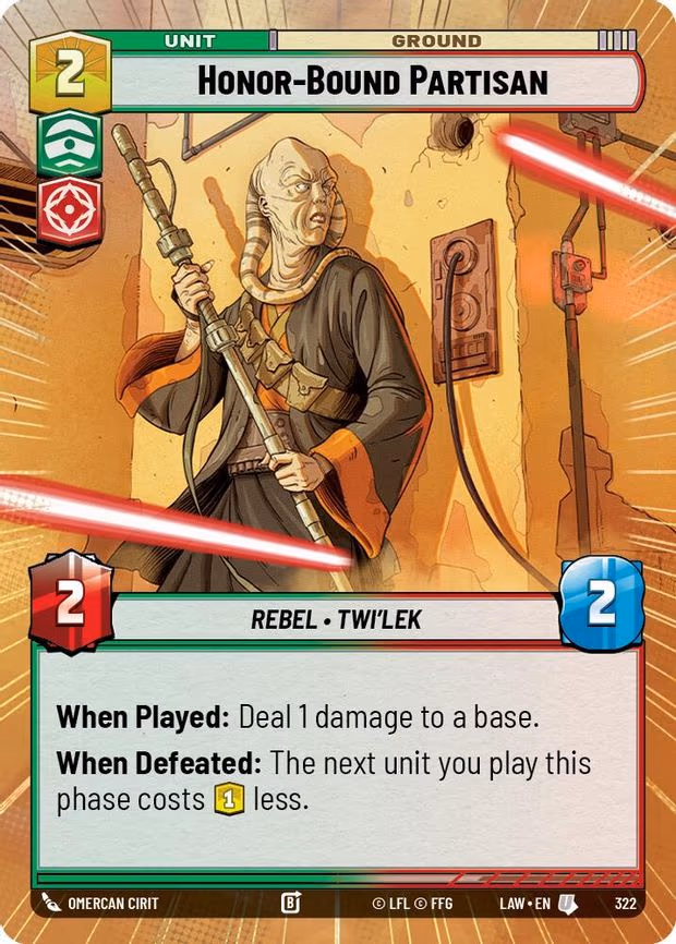 Honor-Bound Partisan - Uncommon (322)