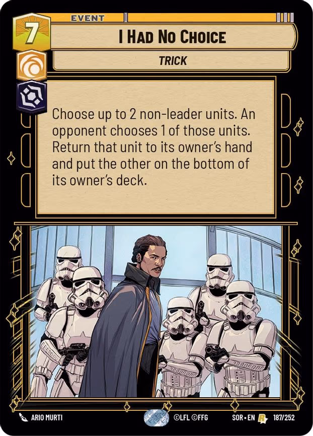 I Had No Choice - Rare (187/252)